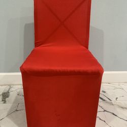 Red Stretch Spandex Chair Cover