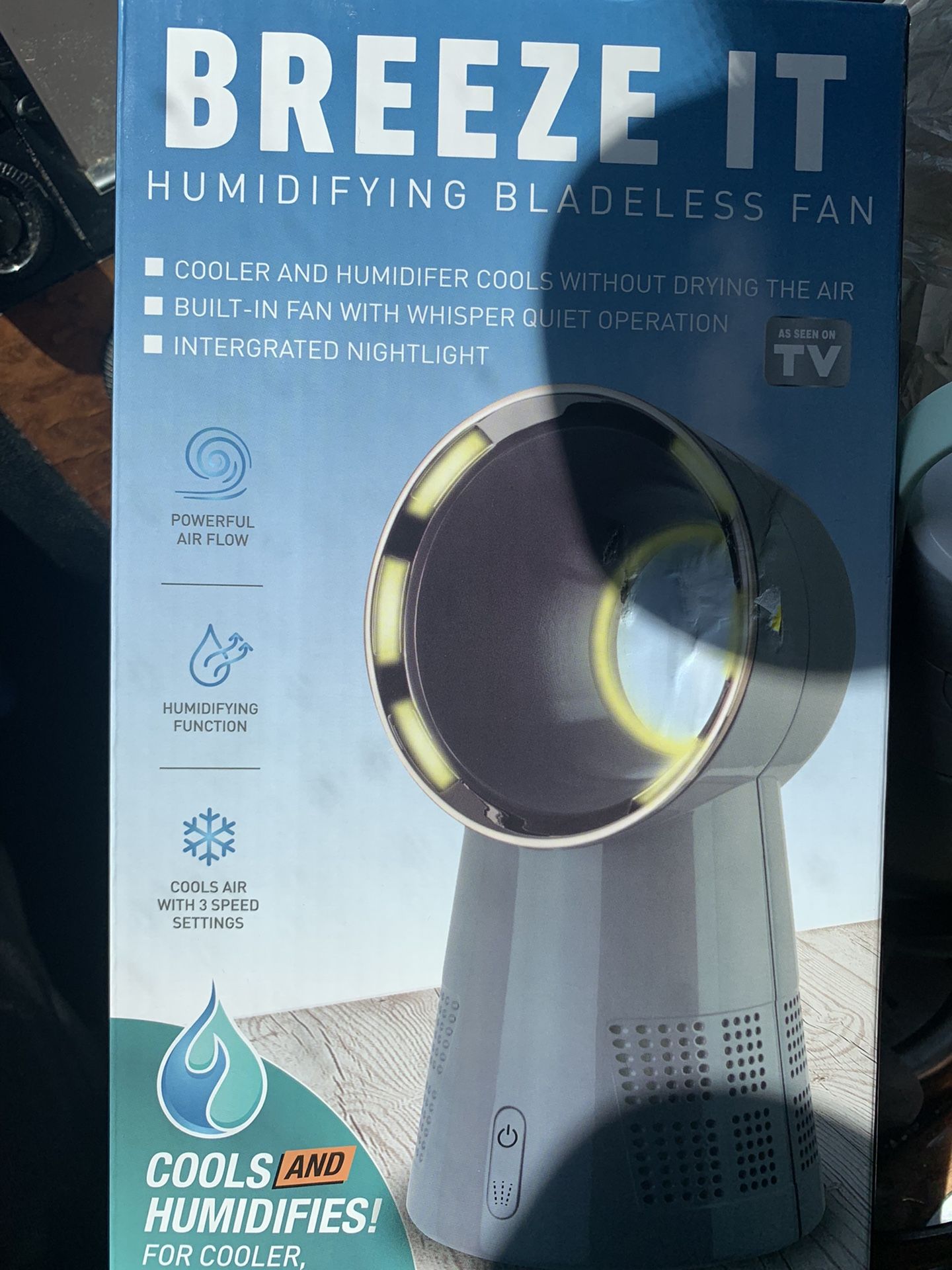 Breeze It Humidifier Bladeless Fan