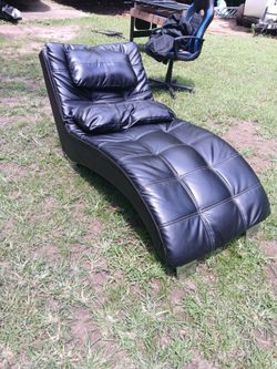 Black Chaise Lounge