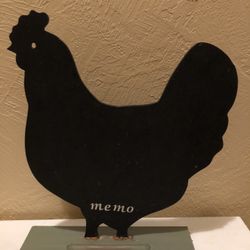 Standing Chicken Chalkboard 61/2” Tall