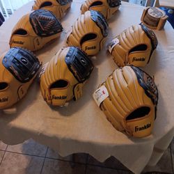 NEW FRANKLIN BASEBALL AND SOFTBALL GLOVES.  SIZES 12.5  AND 13"   -- $40 EACH FIRM PRICE READ EVERYTHING 