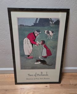 Two of Hollands by Tom Browne Boston Museum 1990 Framed Art Print 31x20"