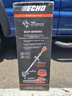 {New} ECHO 56V Cordless Battery 16 in. String Trimmer/Blower Kit w/ 2.5Ah Battery and Charger (2-Tool)