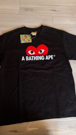 Bape X Comme De Garçon T-shirt Size M-L