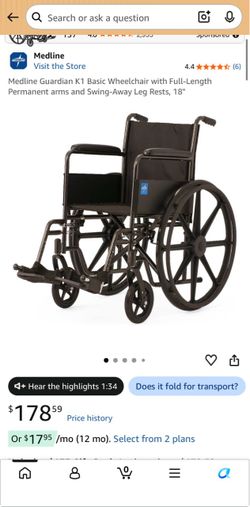 medline guardian wheelchair