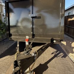 New Scissor Lift Hydraulic Dump Trailer with Ramps and Accessories 💠