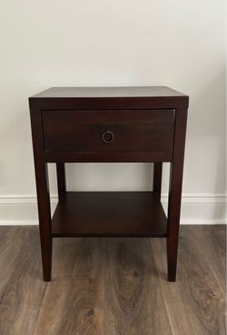 Wood nightstand