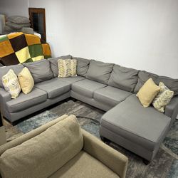 Sectional Sofa Free Delivery U Shaped Couch Modular 