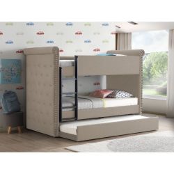 Leona Collection II Bunk Bed & Trundle-available in 2 colors Now 869.00 Free Delivery 🚚 