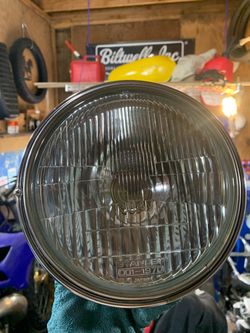 Vintage Stanley motorcycle headlight