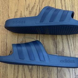 Adidas Slides Adilette Men’s 7/Women’s 8 Blue Unisex Aqua Sandals Footwear New