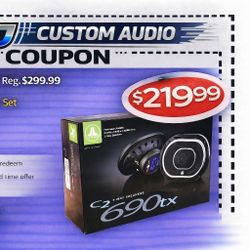 JL Audio C2 Series Car Speakers 1-Set 6x9" 3-Way Coaxial Speaker System 225 Watts 🚨 Payment Options Available 🚨 No Credit Needed 🚨 