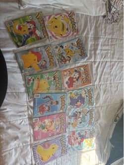 Vintage Pokémon Manga Comic Collection – Complete Pikachu Series Set (12 Books)