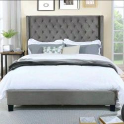 Queen Bed Frame With Mattress 
