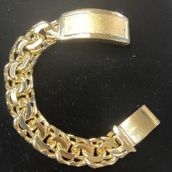 10K Gold Filled Custom-Made Chino Bar Link Bracelet