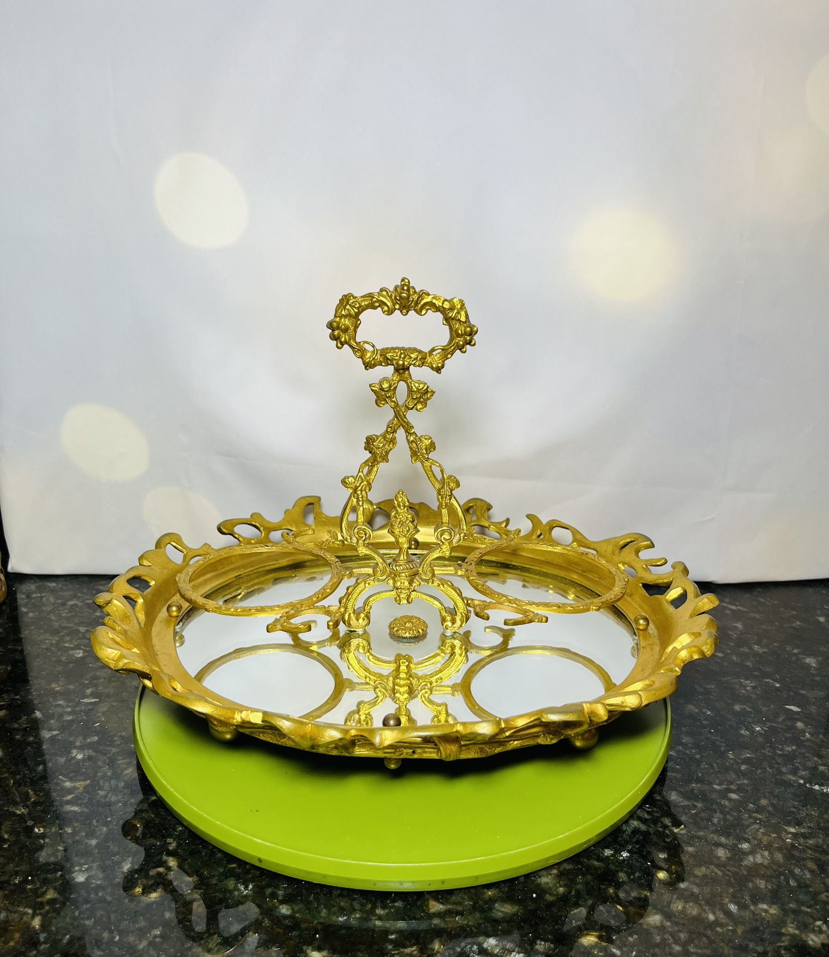 Antique Jewelry & Cosmetic Organizer barrock style circa 1900