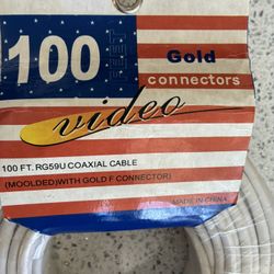 New Coaxial Cable 100ft