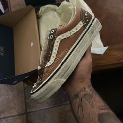 Vans Old Skool Pearlized Pack Vintage Cocoa Brown Size 6.5 Men 8 Women