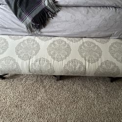 Ethan Allen Fabric Bench