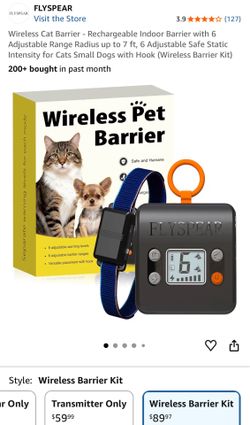 Wireless pet barrier indoor