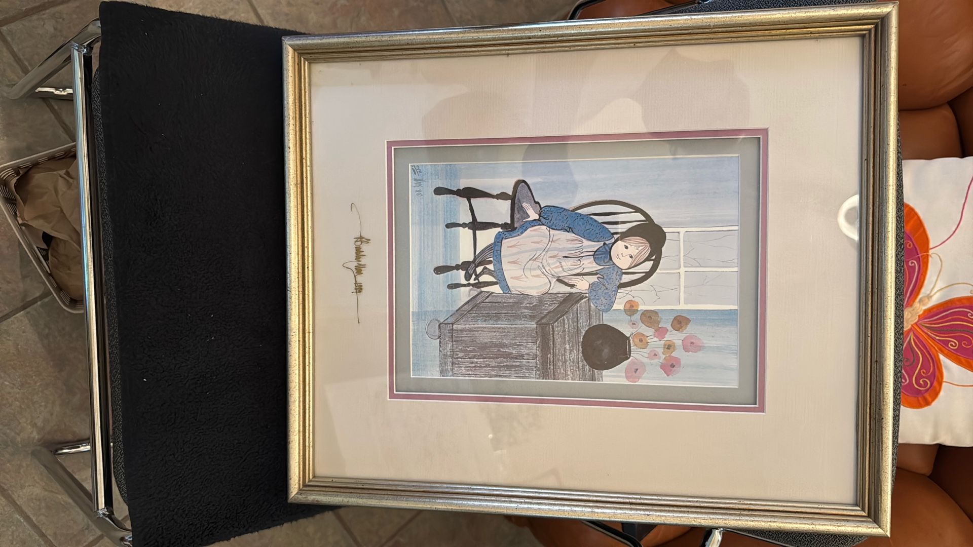 Grandma Amish Flower Picture Frame