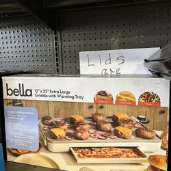 '12"x 22" Extra Large Griddle with Warming Tray
