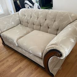 Beautiful Ivory Colored Chair/Sofa (free)