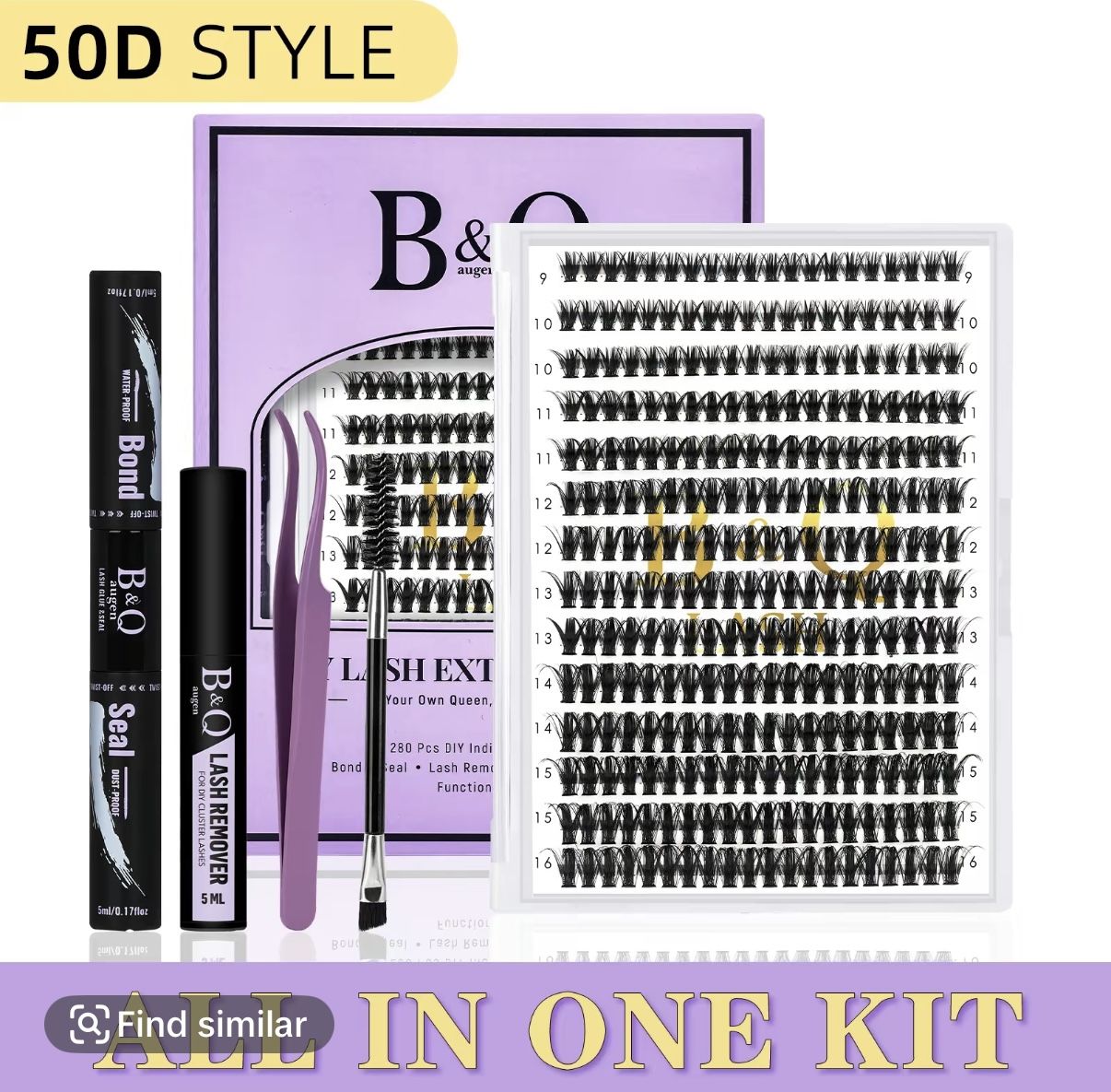 B & Q 50D Lashes