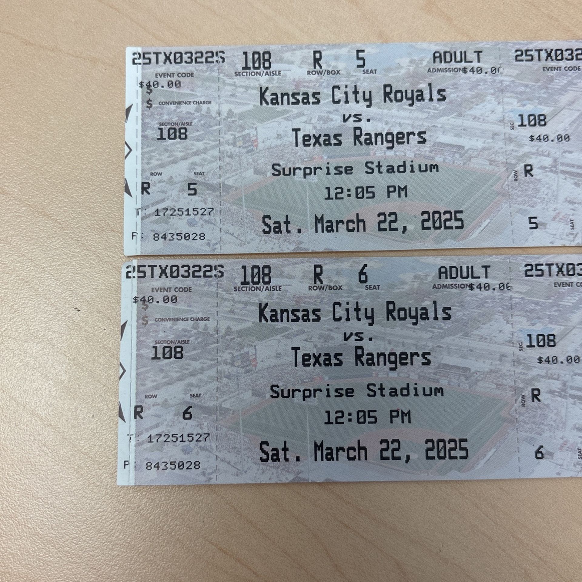 2 Spring Training Tix For $10