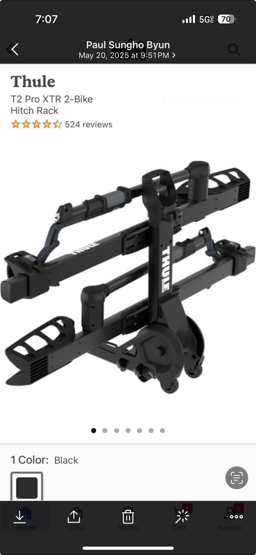 Thule Bike Rack