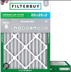 20x25x2 Air filter 8 pack