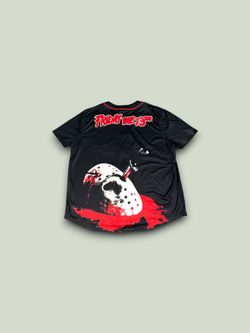 Friday the 13th Jason Voorhees baseball jersey black men’s XL