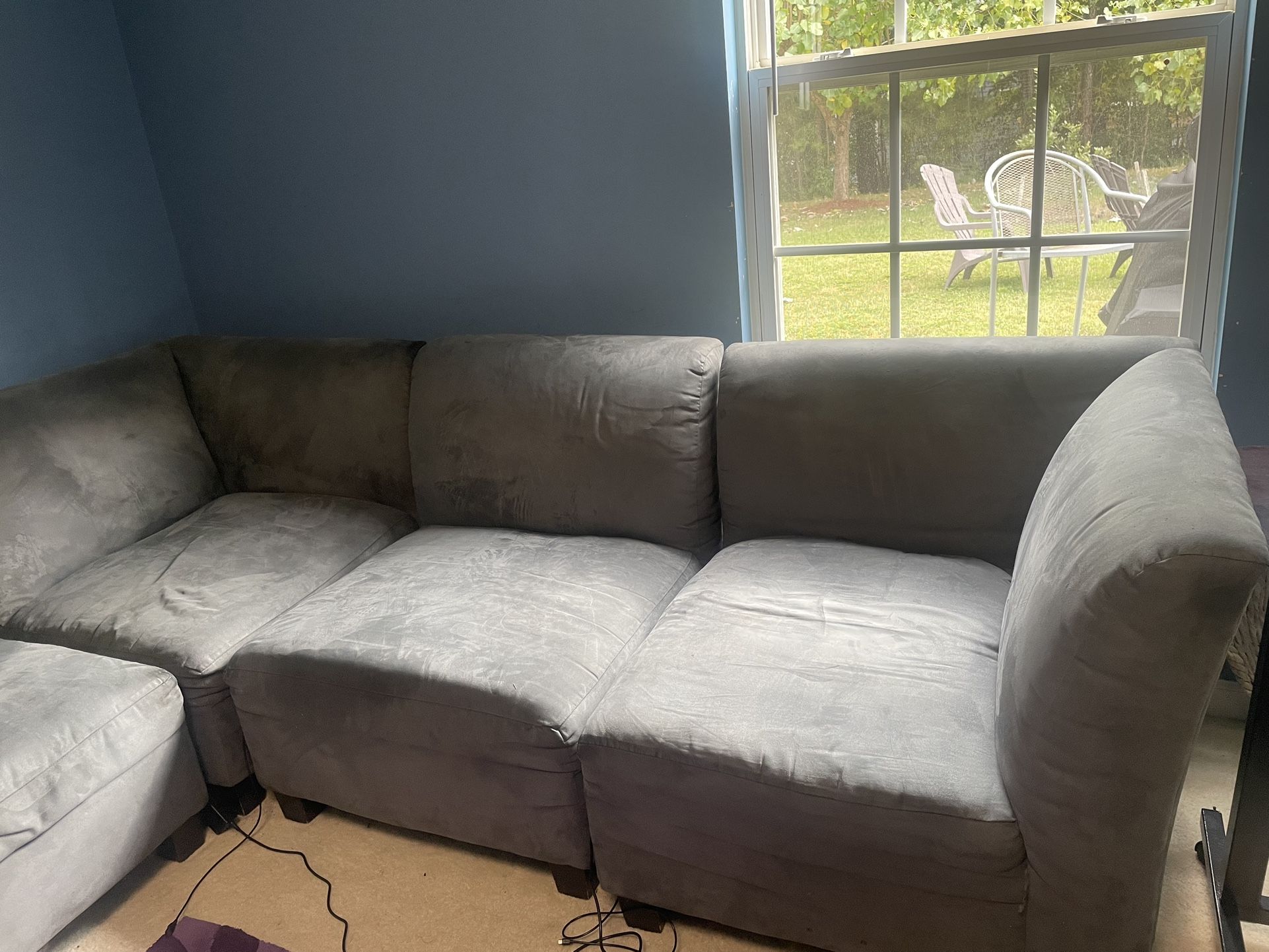 Grey Sectional Sofa (5 pc) - $300 obo
