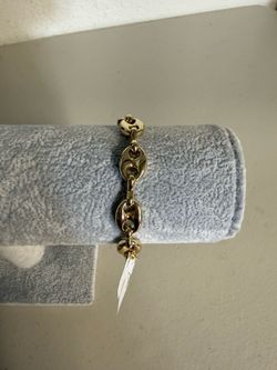 ORO LAMINADO/ GOLD FILLED BRACELET 7 IN W/extension
