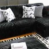 Corduroy Sectional Sofa Set