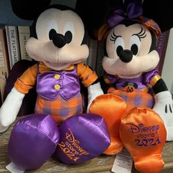 Disney Halloween Mickey & Minnie Plush