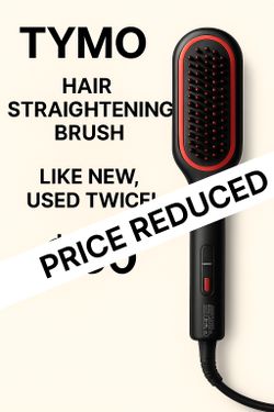 ✨ TYMO Hair Straightening Brush – Like New, Used Twice! ✨