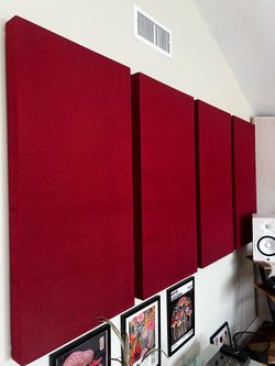 Acoustic Studio Panels Red 24 x48