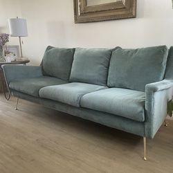 Teal West Elm Couch
