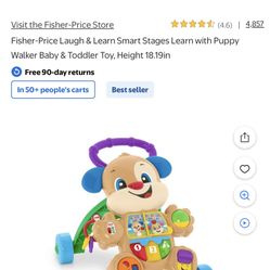 Fisher Price Puppy learner walker 