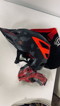 Troy Lee Designs A3 MIPS MTB Helmet - Camo Gray-Red