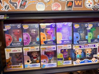 Bins full of Funko pops