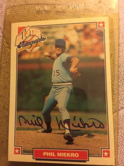 Phil Niekro Authentic autograph