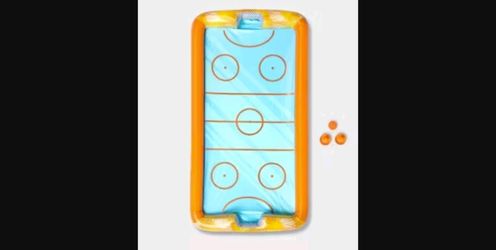Sun Squad Inflatable Pool Hockey Game 4-Piece — New