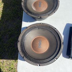 Set Of 210 Inch Pile Driver Pro 10 Inch Woofers