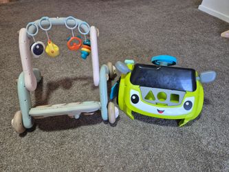 Baby Gym Walker and Shape Sorter Car Toy Set