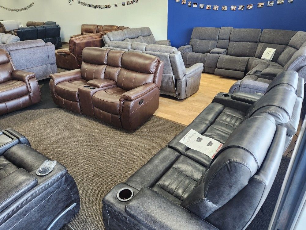 Brand NEW Reclining Sets Or Sectionals In Stock To Take Home Today!