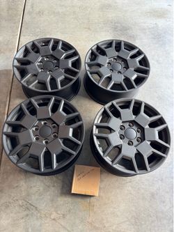 20” TESLA CYBERTRUCK RIMS 2024 OEM STOCK SET 4 Black GENUINE WHEELS Price Firm