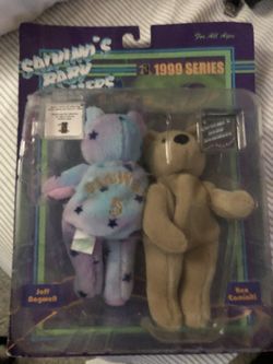 Houston Astros teddy bears mlb baseball 1999 sluggers bagwell/ caminiti sealed