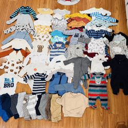 Baby Boy Huge Lot Clothes Fall/Winter 0-3 months 